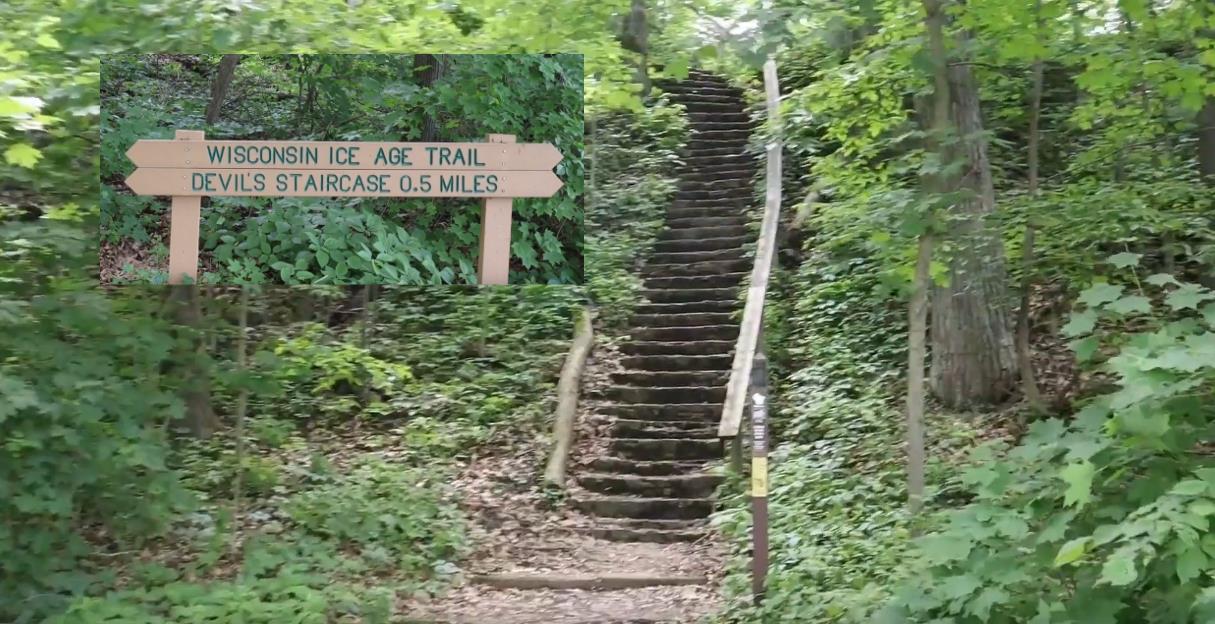 Let's go hiking at the Devil's Staircase in Janesville, Wisconsin